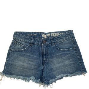 Volcom Stoned cut off Jean shorts size 25